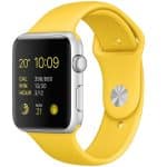 ساعت هوشمند اپل واچ مدل 42mm Aluminium Case With Yellow Sport Silicone Band