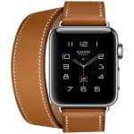 ساعت هوشمند اپل واچ سری 2 مدل38mm  hermes  Stainless Steel Case with Fauve Barenia Leather Double Tour