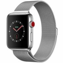 ساعت هوشمند اپل واچ سری 3 سلولار مدل 42mm  Stainless Steel Case with Milanese Loop