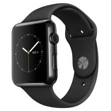 ساعت هوشمند اپل واچ مدل 38mm Space Black Stainless Steel Case with Black Sport Band