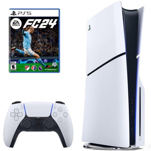 کنسول بازی سونی مدل PlayStation 5 Slim ظرفیت یک ترابایت ریجن 2016A اروپا به همراه بازی EA Sports FC 24