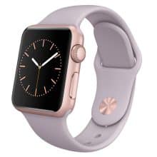 ساعت هوشمند اپل واچ مدل 38mm Rose Gold Aluminum Case with Lavender Sport Band