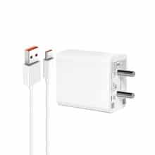 شارژر دیواری شیائومی مدل  TRAVEL_33W به همراه کابل تبدیل USB-C