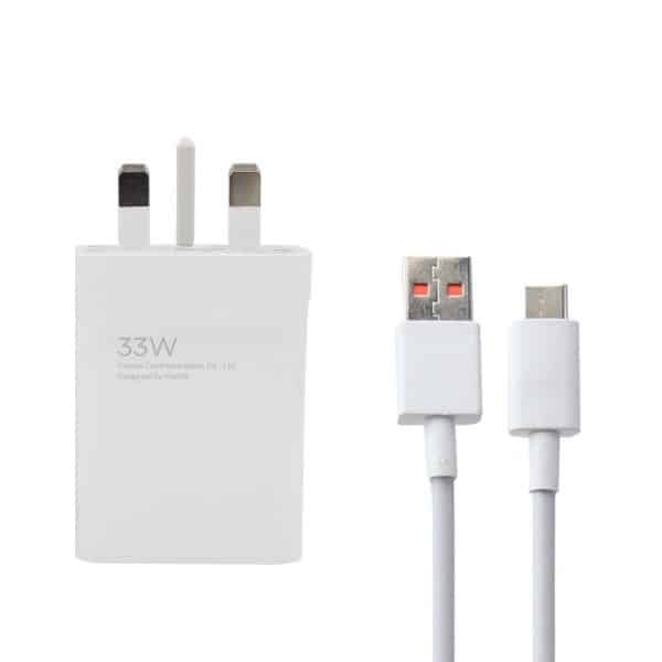 شارژر دیواری شیائومی مدل 33 به همراه کابل تبدیل USB-C