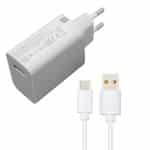 شارژر دیواری شیائومی مدل POWER-FULL به همراه کابل تبدیل USB-C