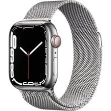 ساعت هوشمند اپل واچ سری 7 مدل 45mm Stainless Steel Case with Milanese Loop Steel Band