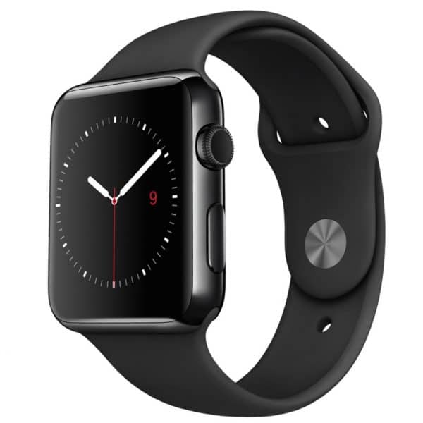 ساعت هوشمند اپل واچ مدل 42mm Space Black Stainless Steel Case with Black Sport Band