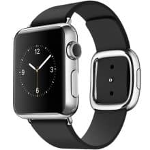 ساعت هوشمند اپل واچ مدل 38mm Stainless Steel Case with Black Modern Buckle