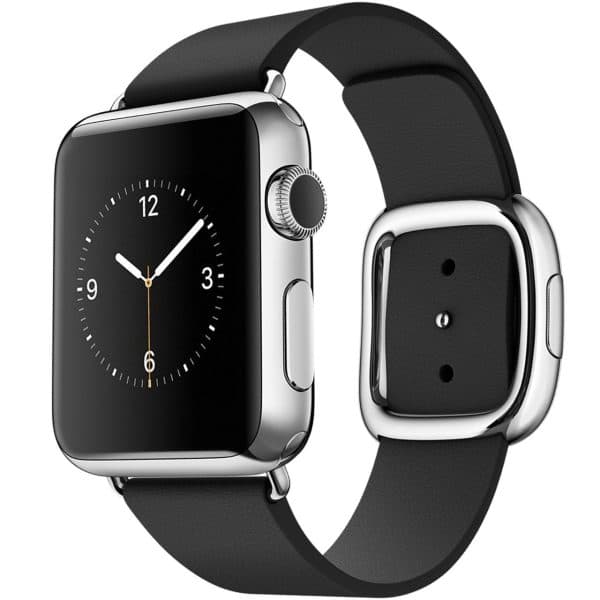 ساعت هوشمند اپل واچ مدل 38mm Stainless Steel Case with Black Modern Buckle