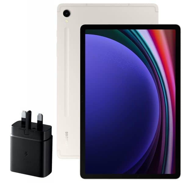 تبلت سامسونگ مدل Galaxy Tab S9 ظرفیت 256 گیگابایت و رم 12 گیگابایت به همراه شارژر 45 وات سامسونگ