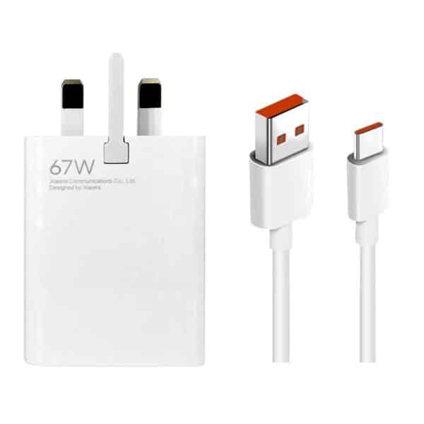 شارژر دیواری 67 وات شیائومی مدل MDY-12-EG به همراه کابل USB-C