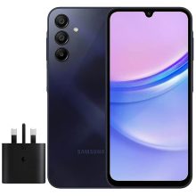 گوشی موبایل سامسونگ مدل Galaxy A15 دو سیم کارت ظرفیت 256 گیگابایت و رم 8 گیگابایت به همراه شارژر سامسونگ – ویتنام