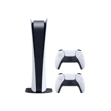 کنسول بازی سونی Playstation 5 Digital Edition سری 12  ظرفیت 825 گیگابایت به همراه دسته اضافه پک فابریک