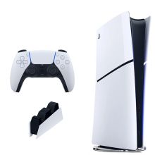 کنسول بازی سونی PlayStation 5 Slim Digital Edition ظرفیت یک ترابایت همراه با پایه شارژر