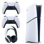 کنسول بازی سونی PlayStation 5 Slim Digital Edition ظرفیت 1 ترابایت همراه با یک دسته اضافه و هدست سونی Pulse 3D