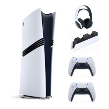 کنسول بازی سونی مدل PlayStation 5 Pro ظرفیت 2 ترابایت به همراه یک دسته اضافه و هدست سونی Pulse 3D و پایه شارژر