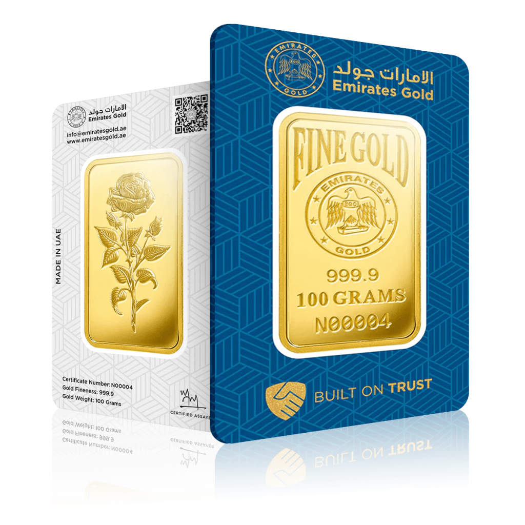 برند emirates gold یکی از معتبرترین برندها برای خرید بار طلا 